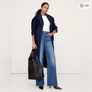 Banana Republic Icon Rigid Wide Leg Jeans Medium Wash size 26/2